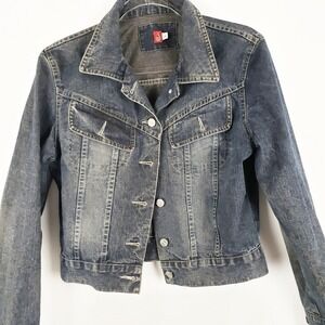 Vintage Jou Jou Jean Jacket Size Large Made in the‎  USA Y2K